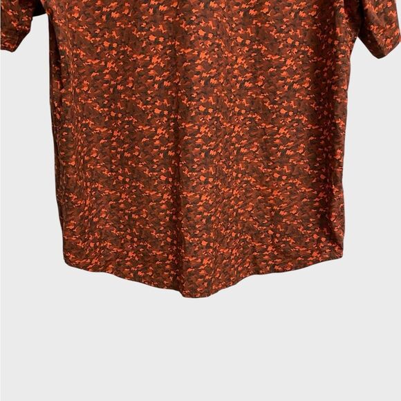 5.11 Tactical Micro Camo Shirt Men's Size L Orange Short Sleeve Snap Button - Picture 14 of 16